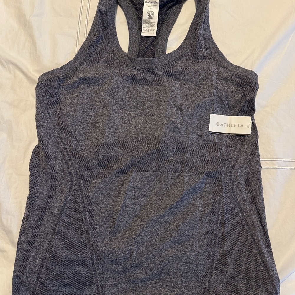 Athleta Women's Gray Seemless Tank Top NWT size medium